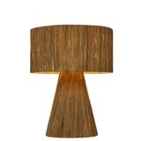 Raffia table lamp