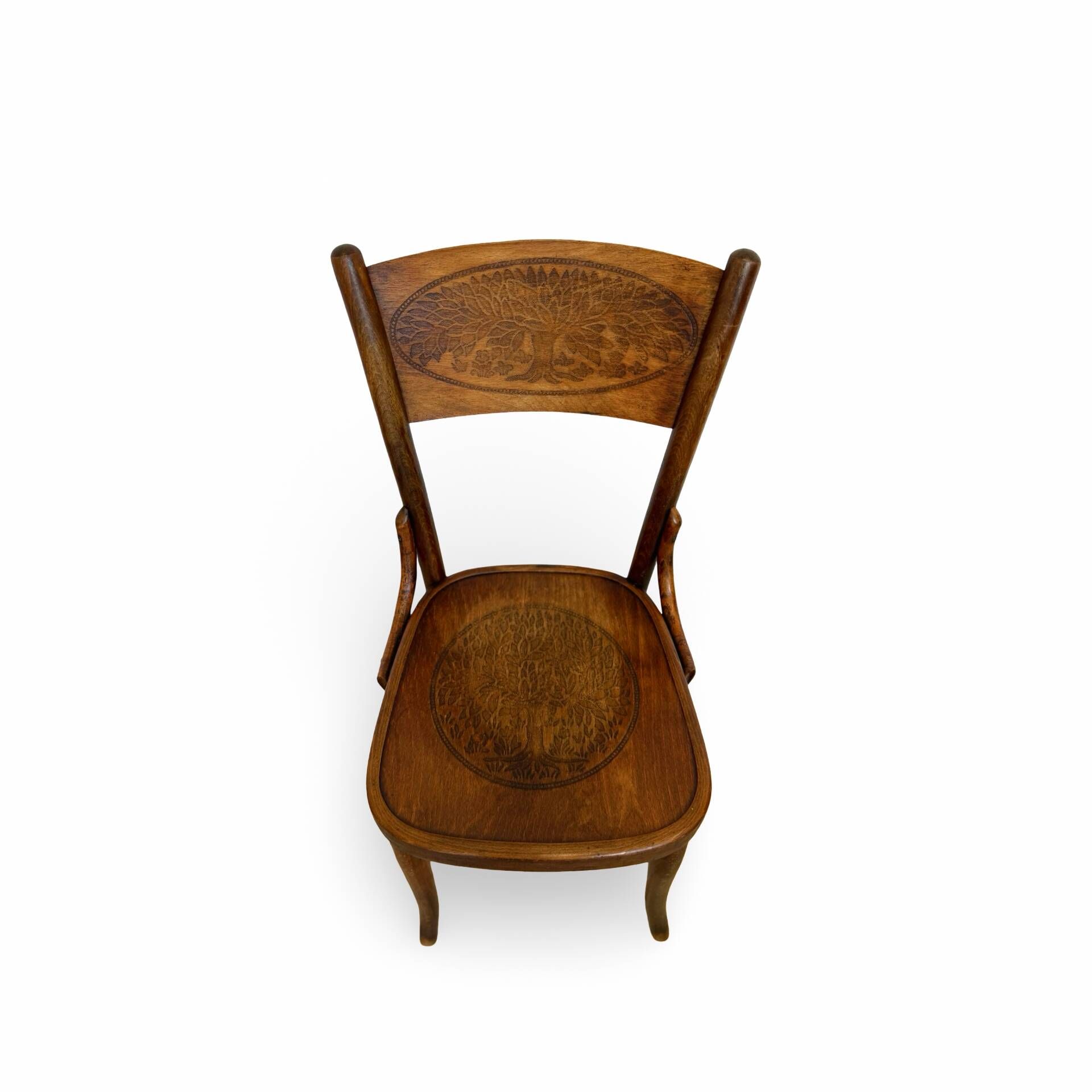 Set of six Authentic antique bentwood chairs, Antonio Volpe