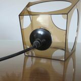 Suspension in smoked plexiglass 70s