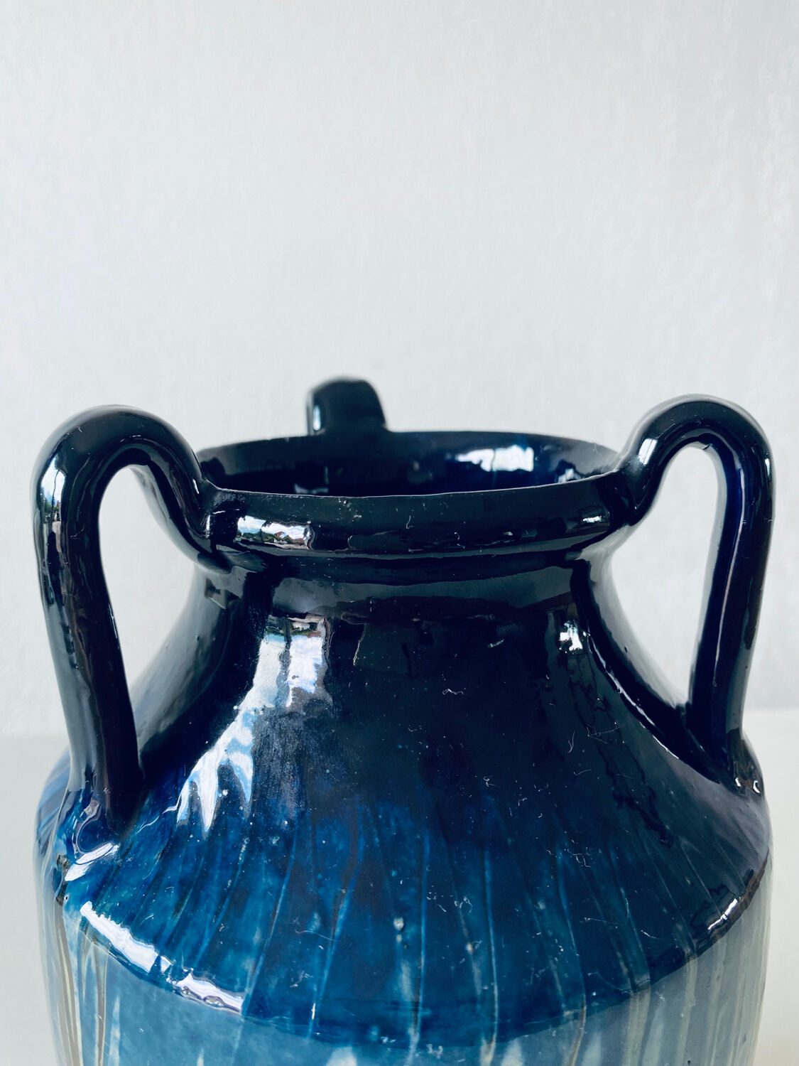 Old Savoyard pottery, mixed colors with handles