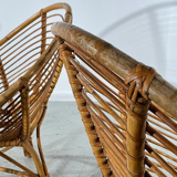 Pair of rattan armchairs