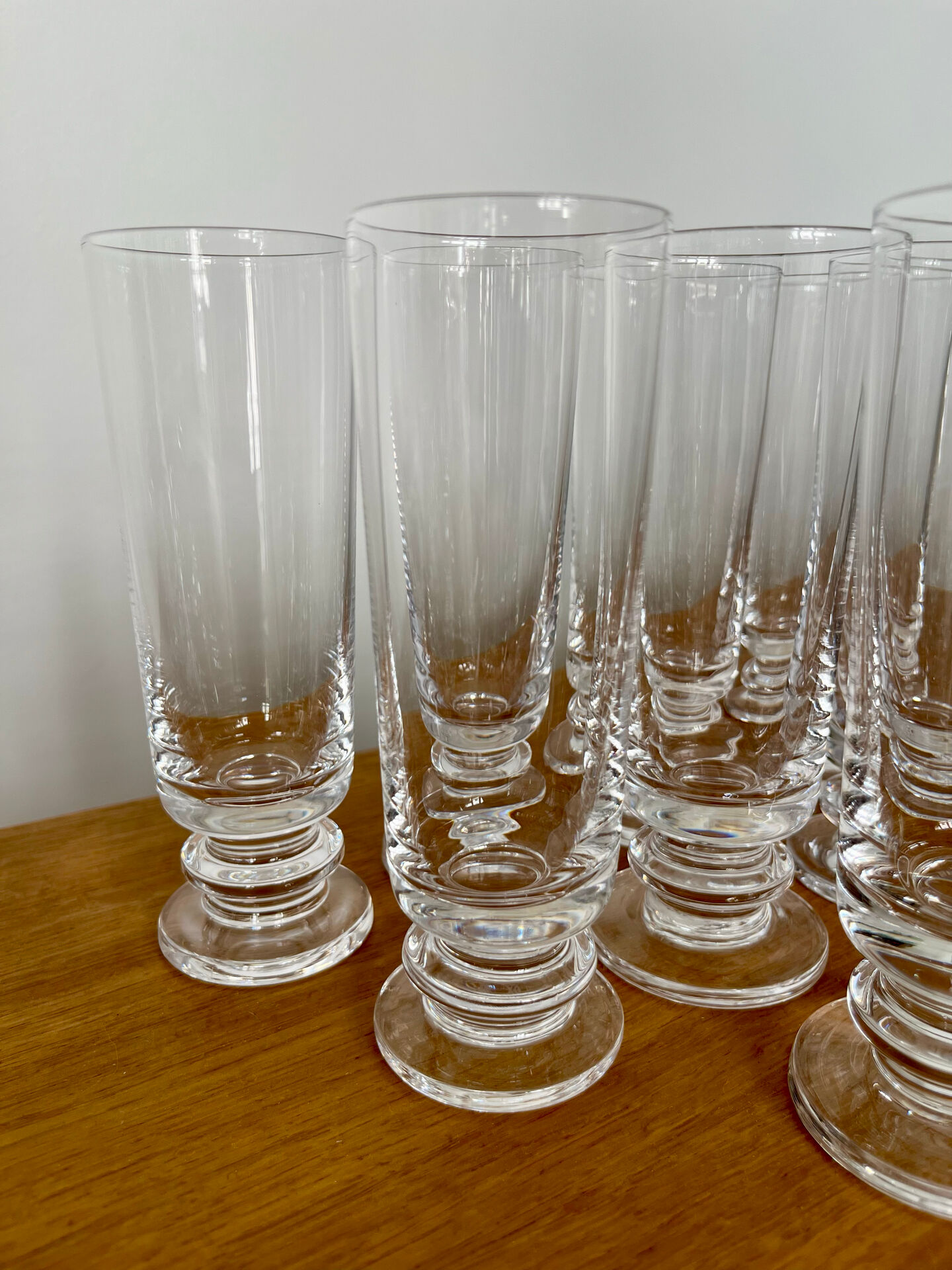 Set 8 flûtes cristal Sèvres années 70
