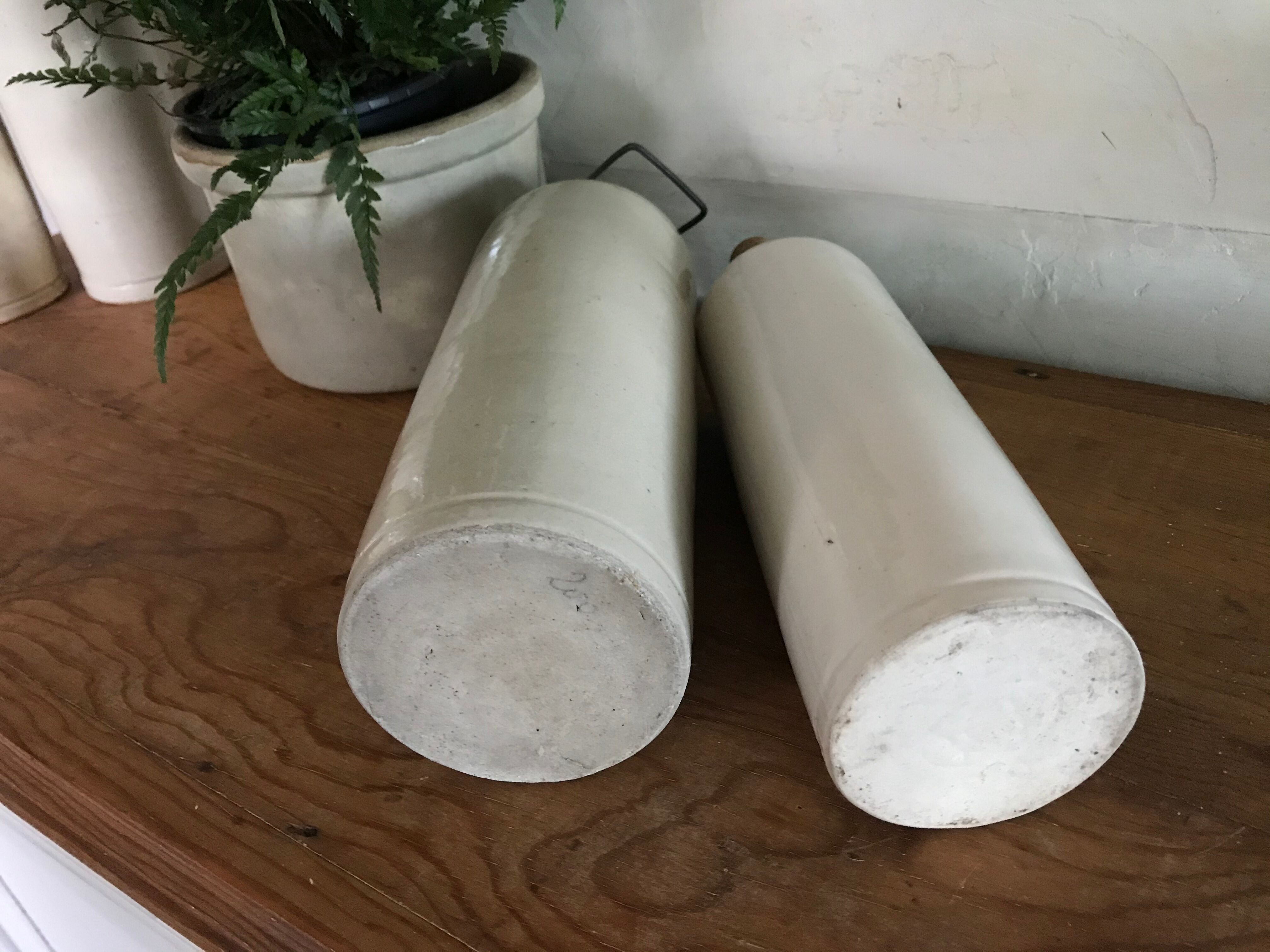 Glazed sandstone bottles