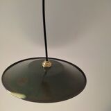 Old suspension in green enamelled sheet metal