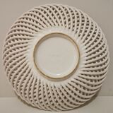 Vintage fruit dish ceramic braided 60s