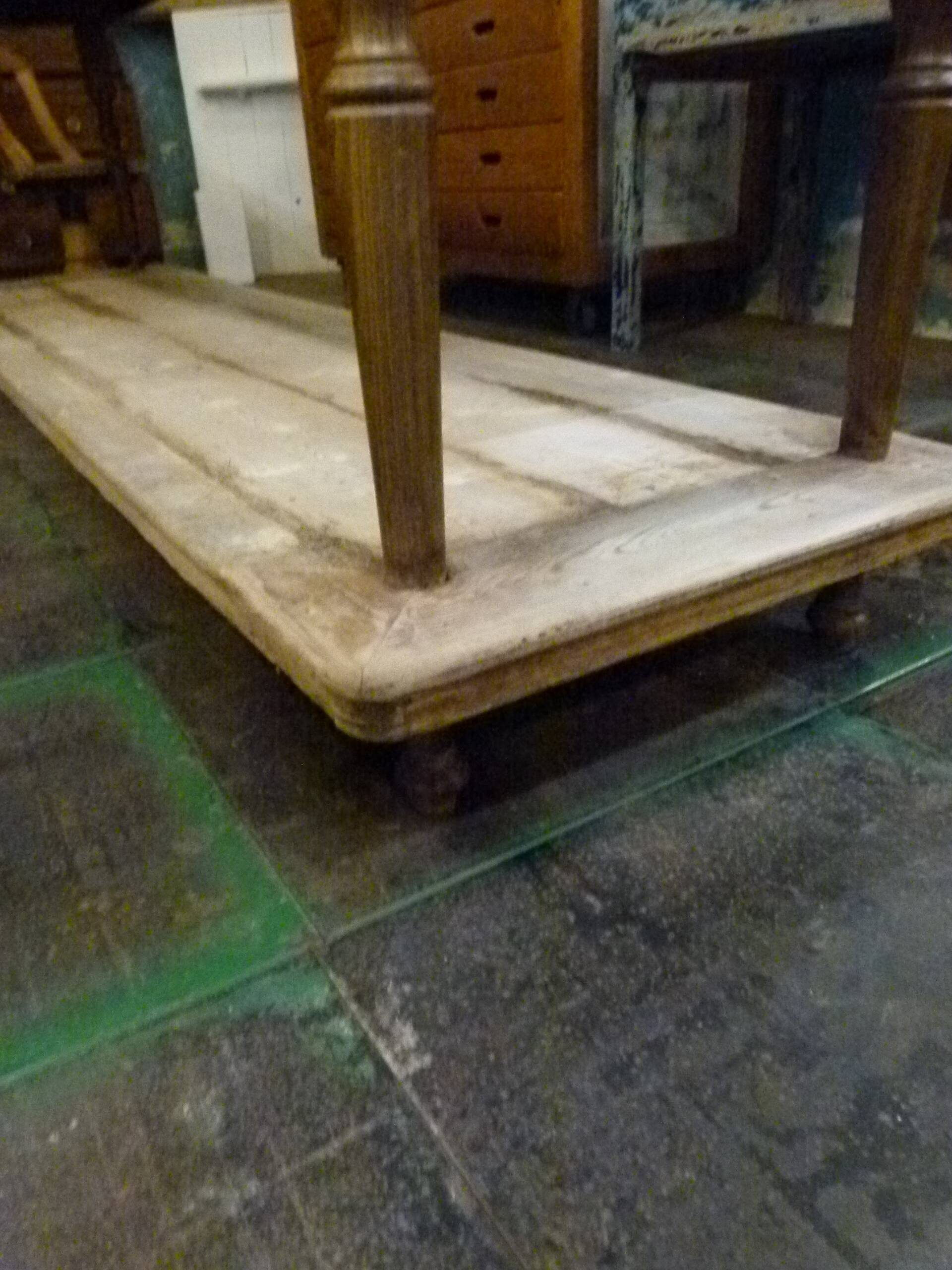 20th century solid wood craft table