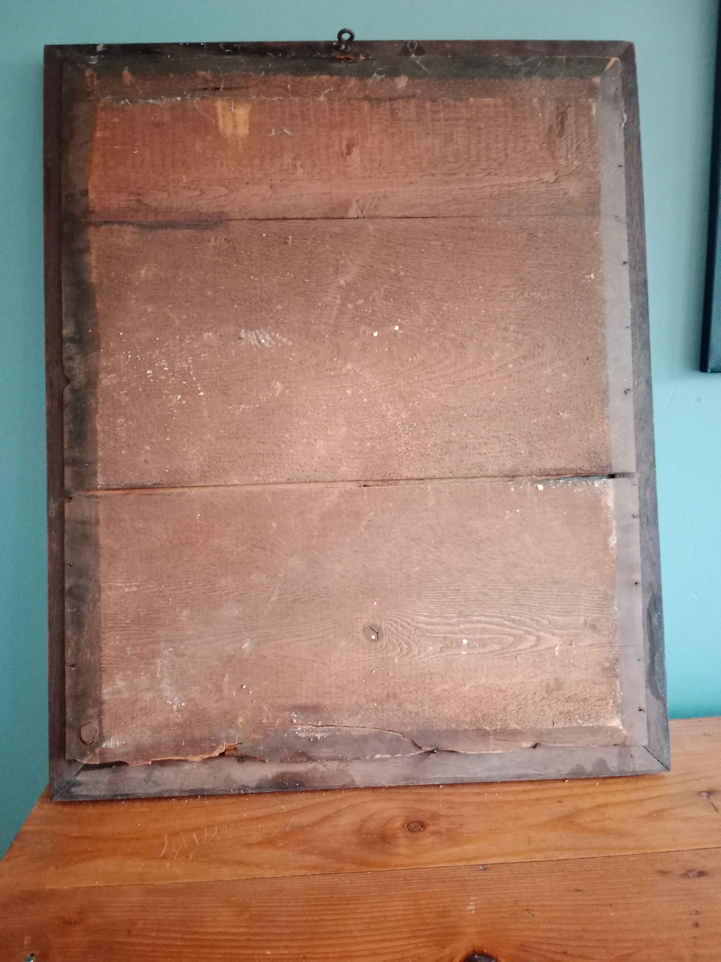 Piqué mercury mirror, 63x51 cm