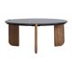 Table basse marbre noir et bois de manguier