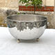 Vintage Italian Silver-Coloured Champagne Bath on Ball Feet