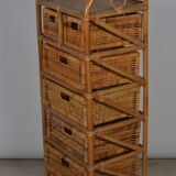 Rattan chest of drawers