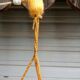 Art Deco ceiling lamp/chandelier in white pressed molded glass in working order