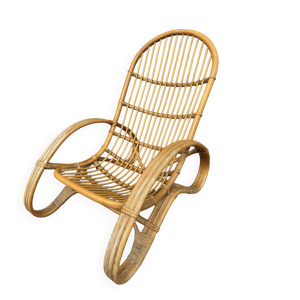 fauteuil courbé en bambou - italien