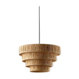 Moroccan handmade lampshade in rattan, wicker lampshade, straw lampshade