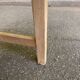Parisian desk from the 1940s stripped to raw solid wood, 120cm.
