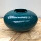 Old vase st clément ref 9058 ceramic blue green made in france vintage