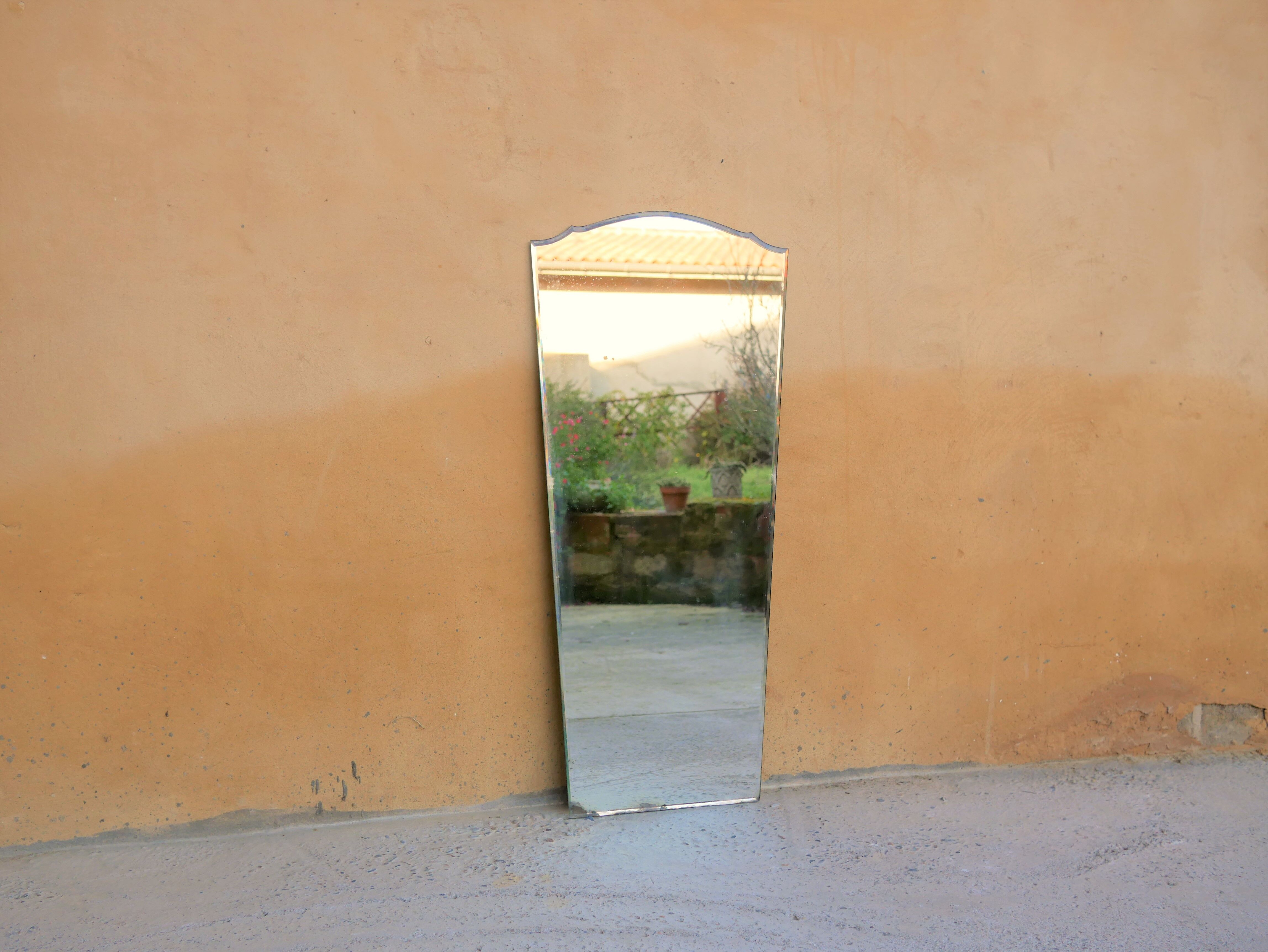Miroir biseauté Art Déco 90cm x 40cm