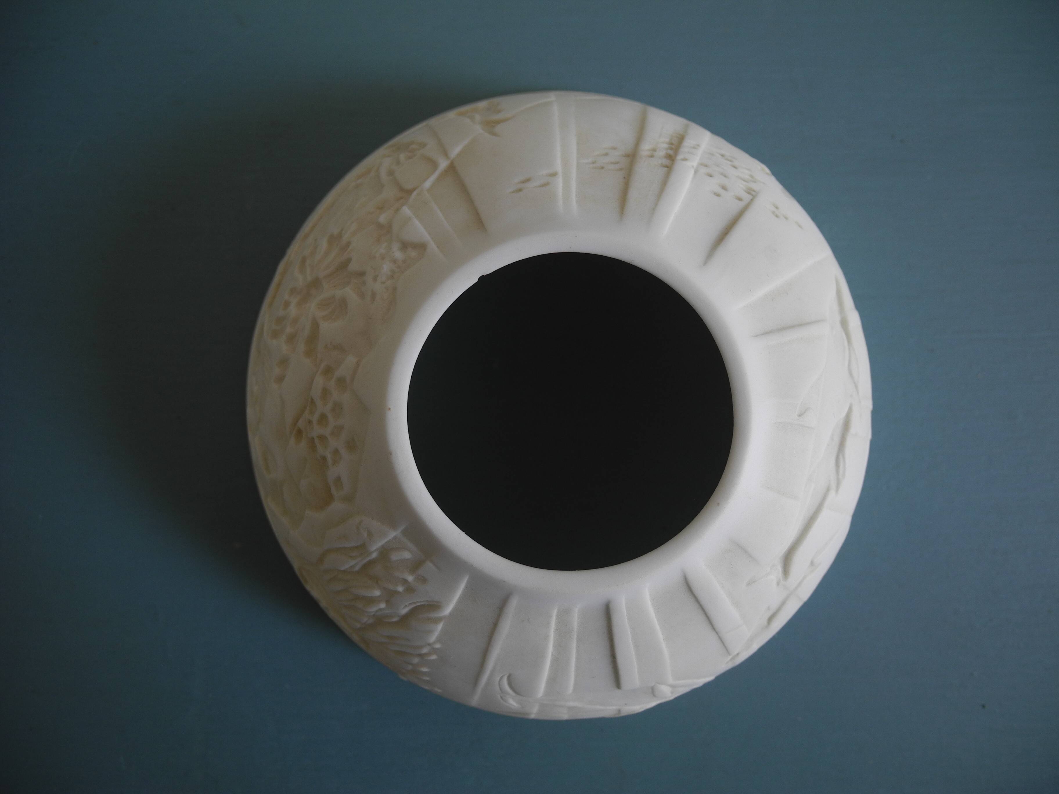 old Limoges Deshoulières porcelain tealight holder