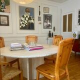 Set of 4 solid pine chairs in chalet style