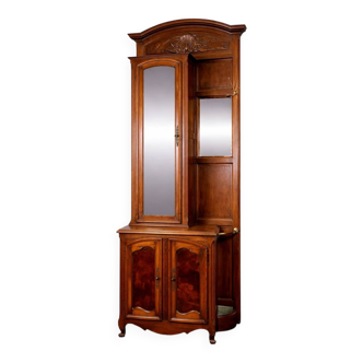 antique wardrobe in solid walnut