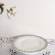 Round serving dish on Terre de Fer earthenware pedestal, Hamage Moulin des Loups
