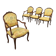Fauteuils anciens style baroque en noyer sculpté XIX-XX siècle