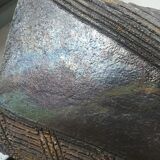 Raku vase scarifié