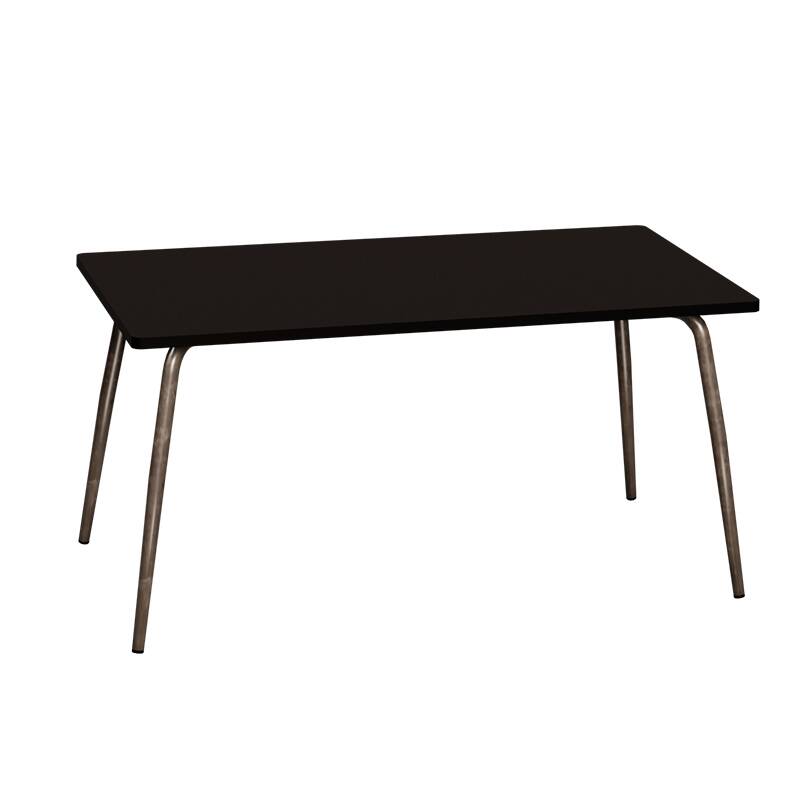 Table vera rectangulaire 6 personnes noire