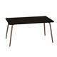 Table vera rectangulaire 6 personnes noire