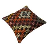 VINTAGE TURKISH KILIM CUSHION COVER , 45 X 45 CM