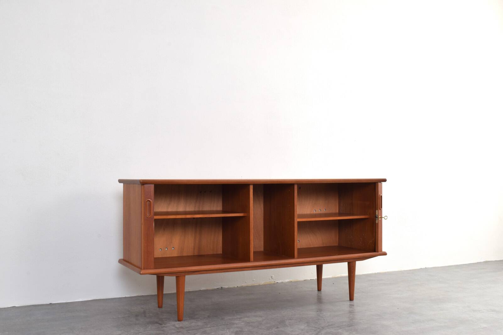Mid-Century Danish Teak Tambour Sideboard, 1960s