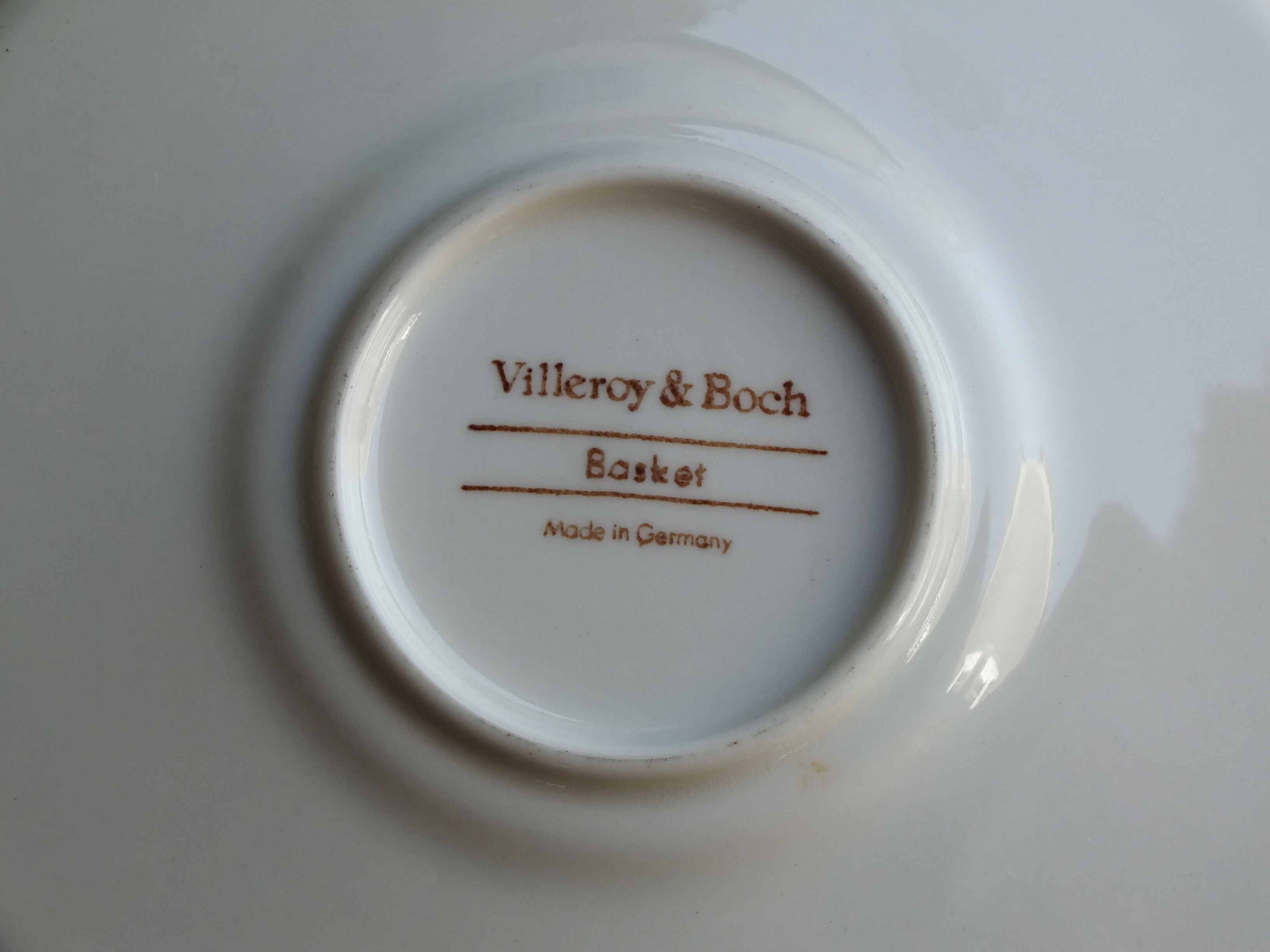 3 Saucers for Villeroy Basket Coffee Cup