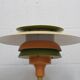 Lampe de bureau danoise unique en rose et vert par Lyskaer - Modèle 2252 -