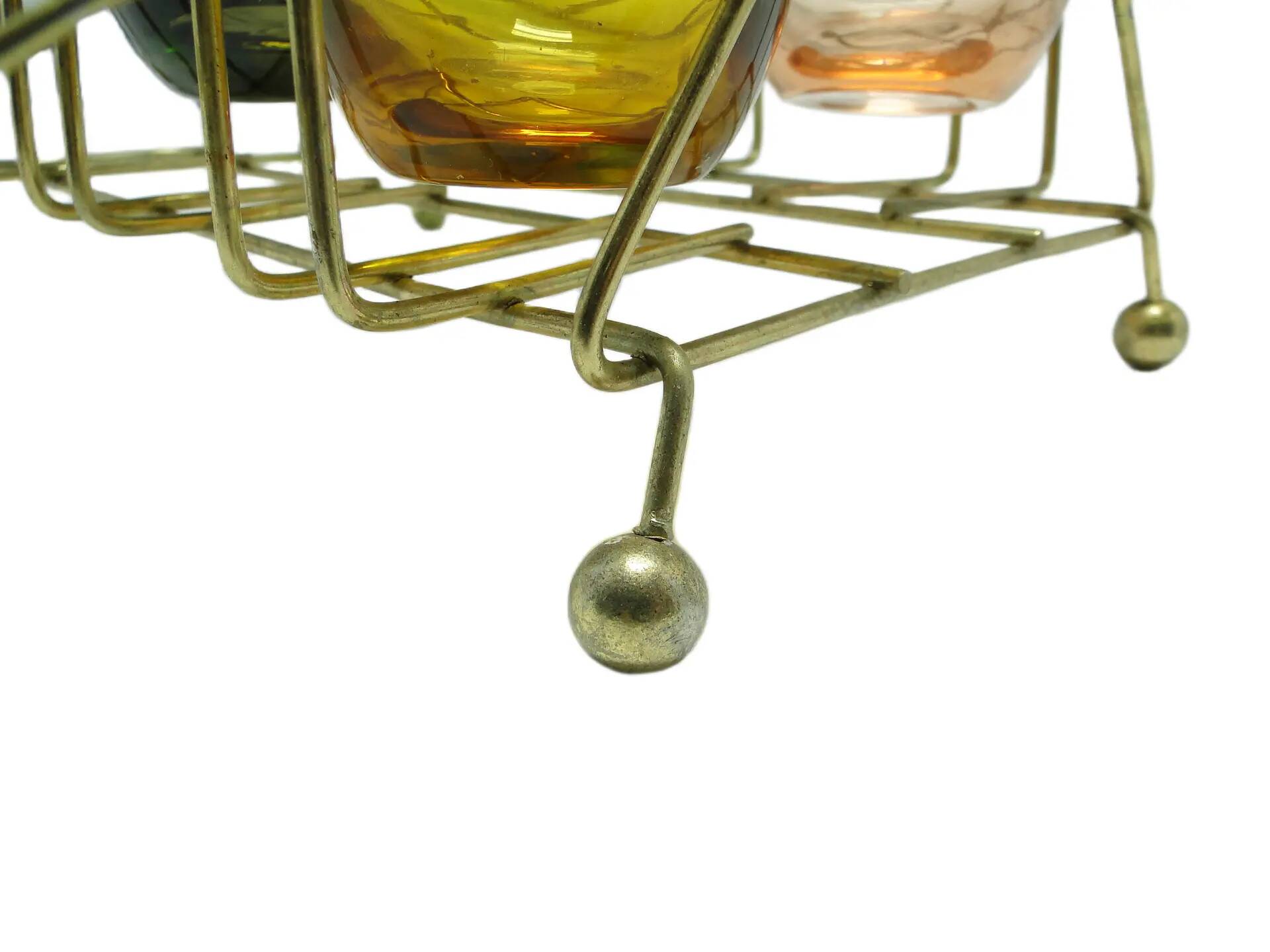 Ensemble de cabaret en verre, moderne du milieu du siècle, Belgique, années 1960.