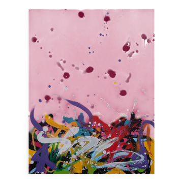 Jonone : pink ii - sérigraphie originale signée