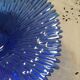 Cobalt blue glass dish