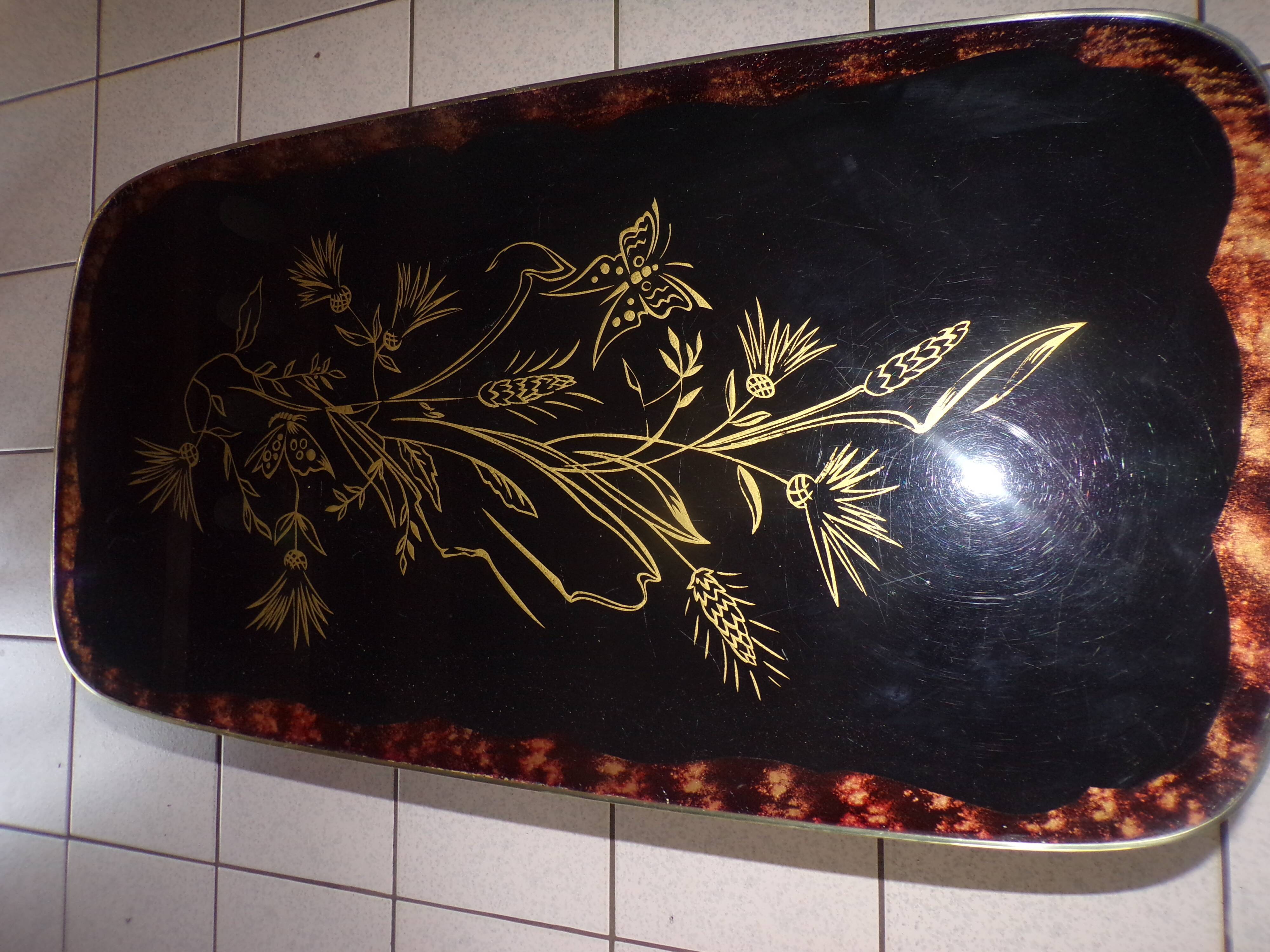 Art deco-style coffee table