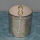 Silver metal cookie tin