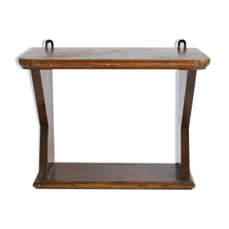 Wooden wall shelf