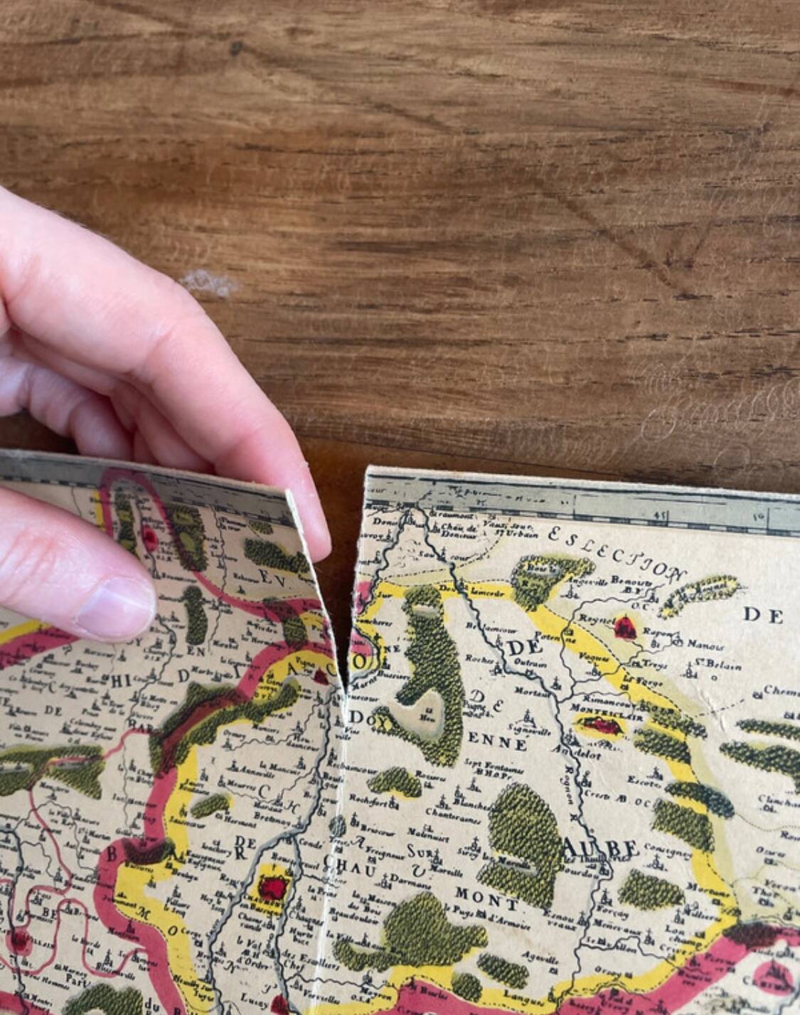 Old map dating from 1950 - Ligones