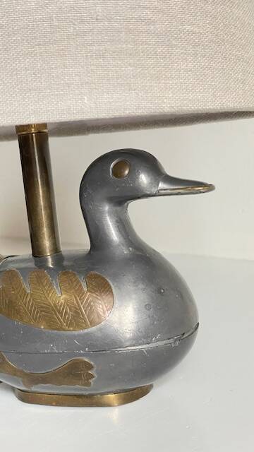 Vintage duck lamp