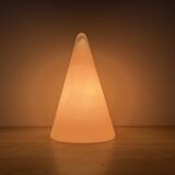 Matte Pink glass SCE Teepee table lamp , 1970’s , France