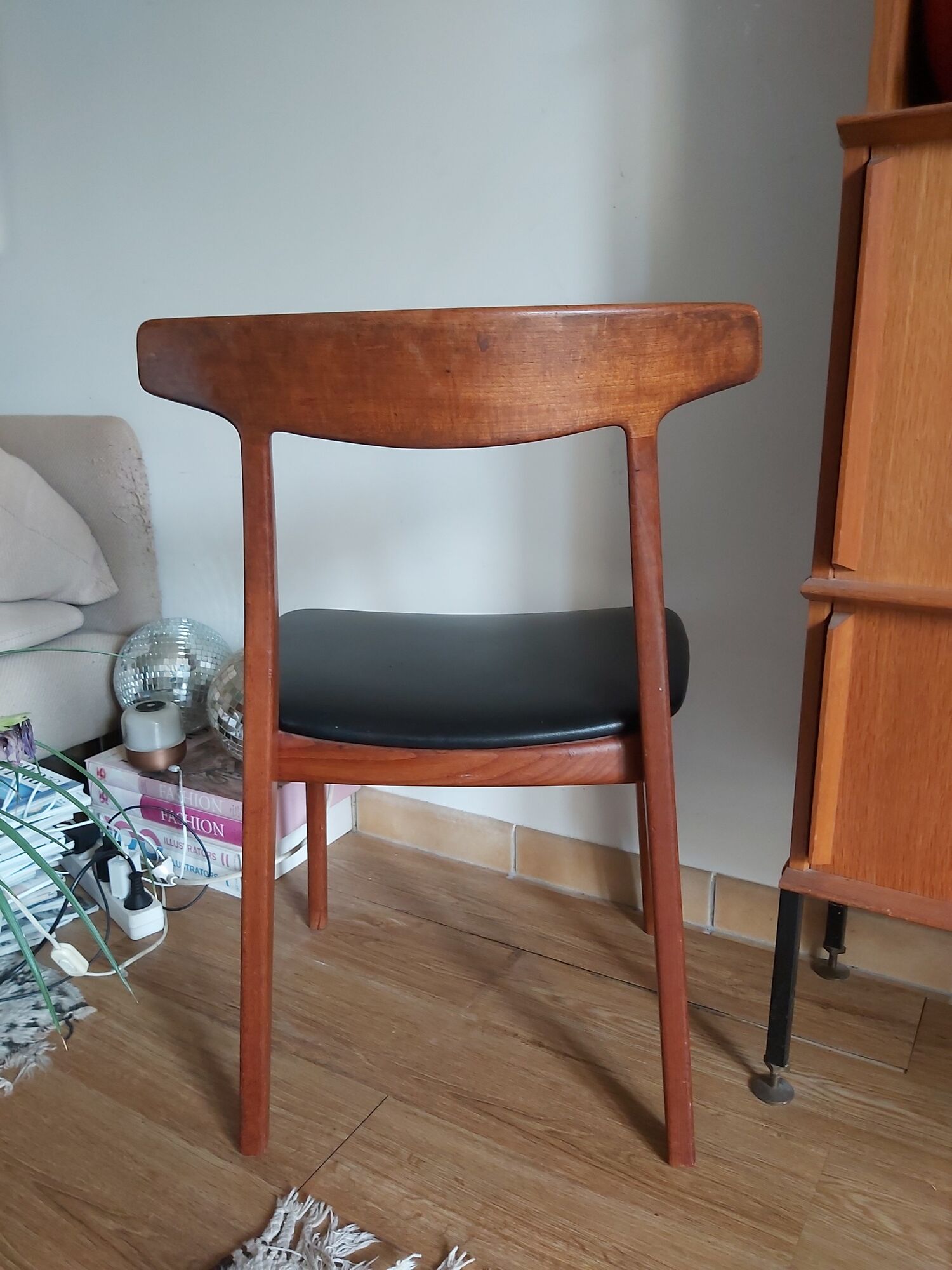 Teak chair by H Kjaenulf for Bruno Hansen of the 60s