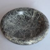 Black marble vide poche trinket bowl, Belgium 1960s.