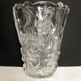 Vintage molded glass vase