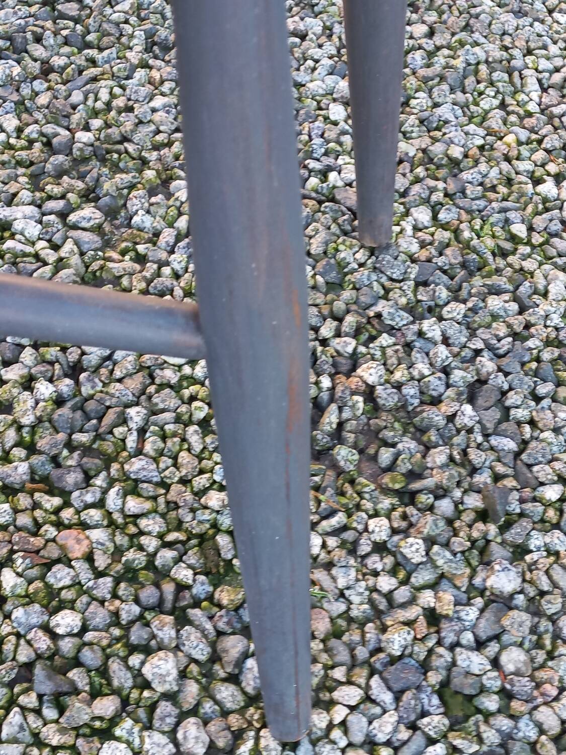 Scandinavian style chair from the 50s with gray patina