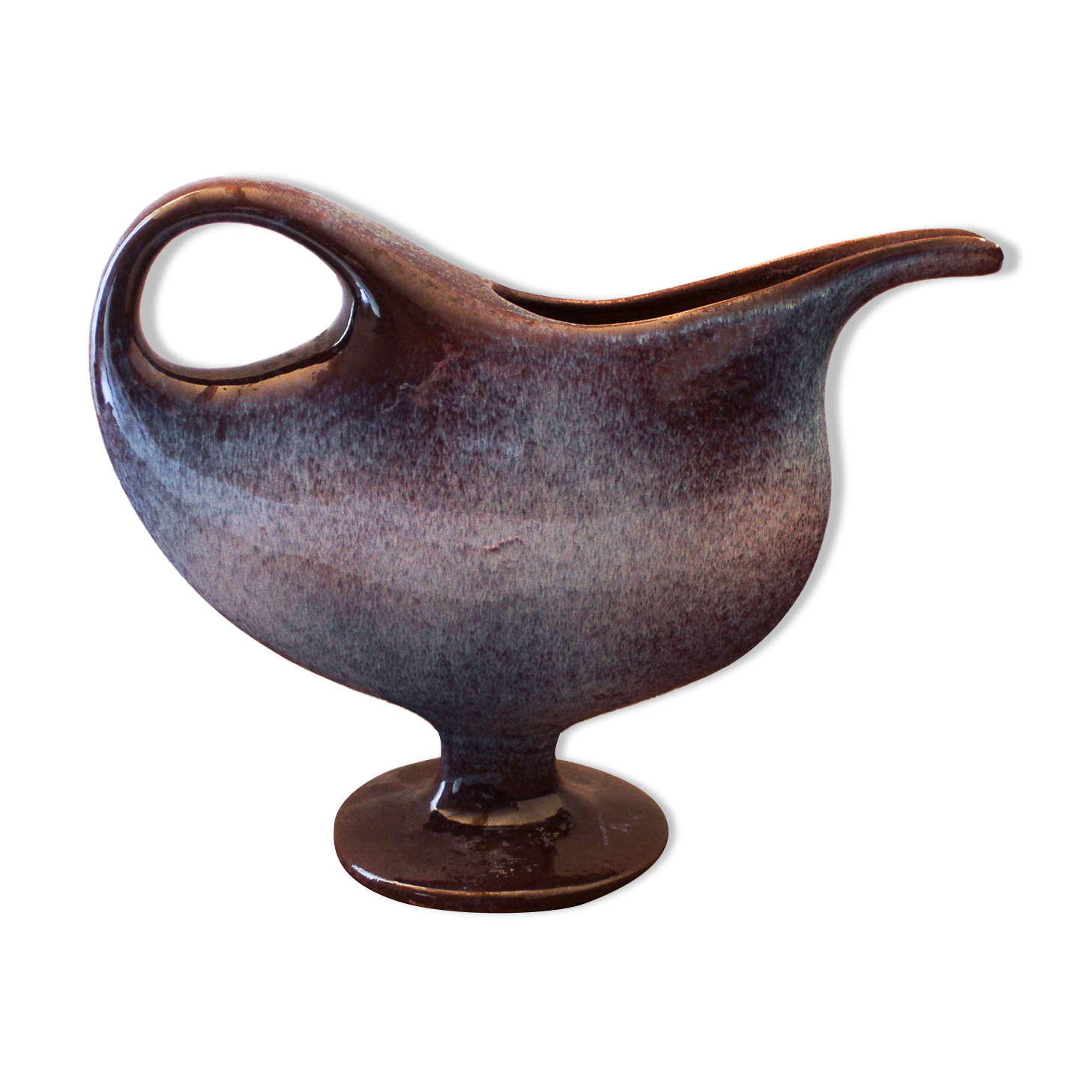 Fred and Andrée Stocker ceramic pouring vase 60s