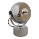 Eye ball lamp or wall light, chrome, space age, France circa 1970.