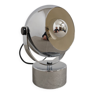 Lampe ou applique Eye ball Space age articulée chromée, France vers 1970