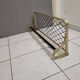 Gold-plated aluminum coat rack and cloakroom, 1960-70