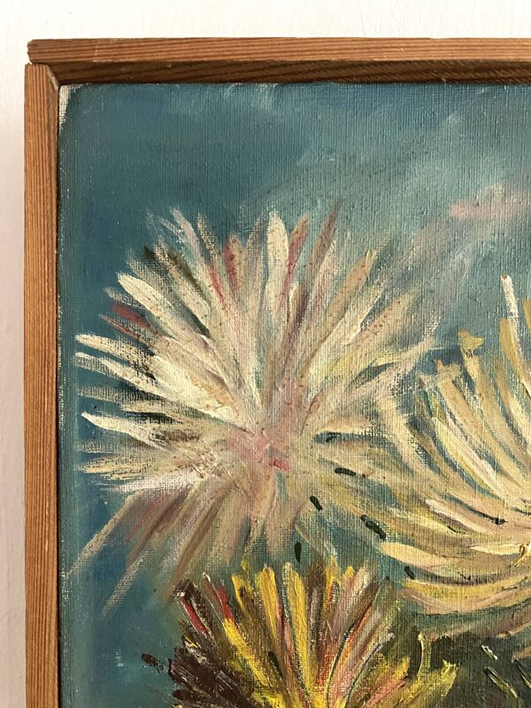 Peinture sur toile bouquet, huile sur toile